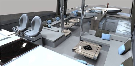 110' super yacht flybridge